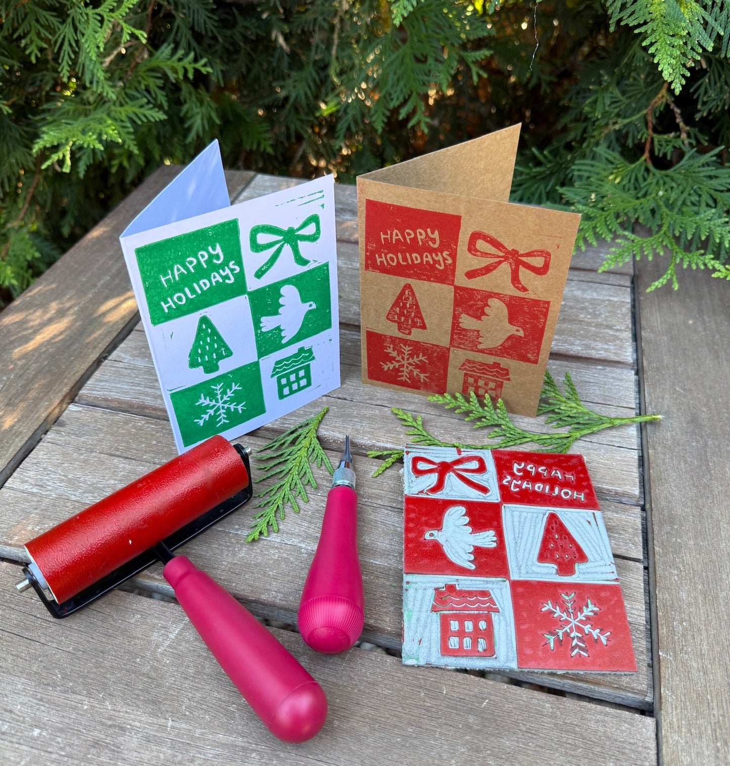 Block Printed Holiday Cards | Sunday, November 2 | Saturday, December 6, 10-4