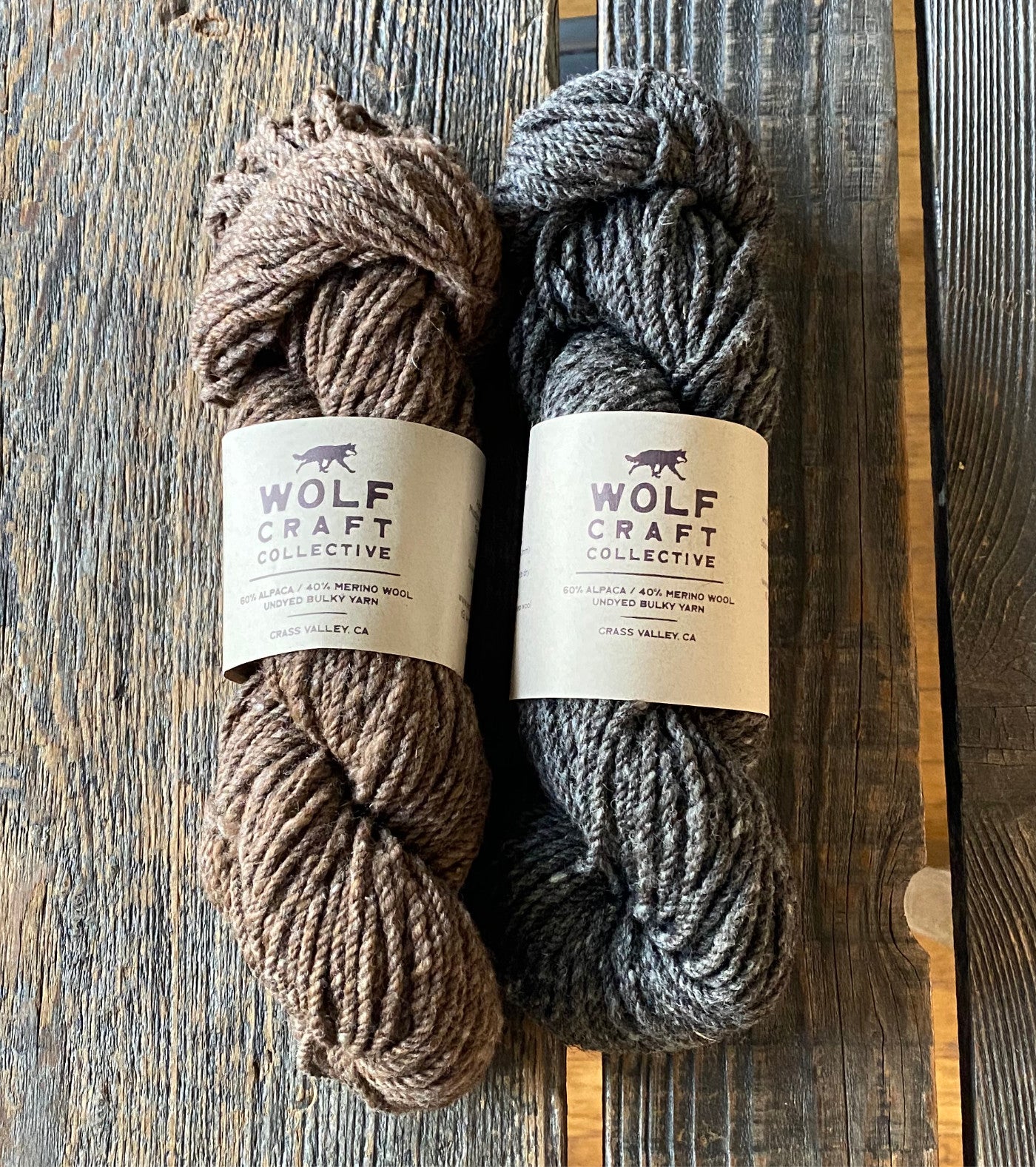 60% ALPACA / 40% MERINO WOOL UNDYED BULKY YARN