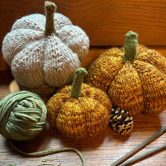 Magic Loop Knitted Pumpkins | Sunday, October 18, 12-4pm & Monday, October 26, 6-8pm
