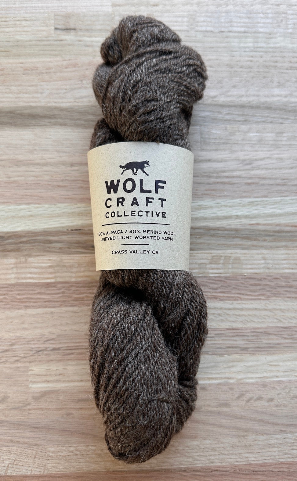 60% ALPACA / 40% MERINO WOOL UNDYED LIGHT WORSTED YARN