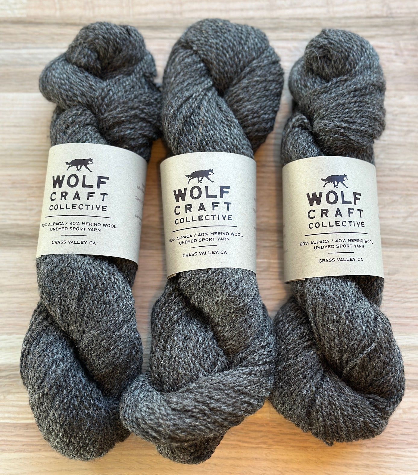 60% ALPACA / 40% MERINO WOOL UNDYED SPORT YARN