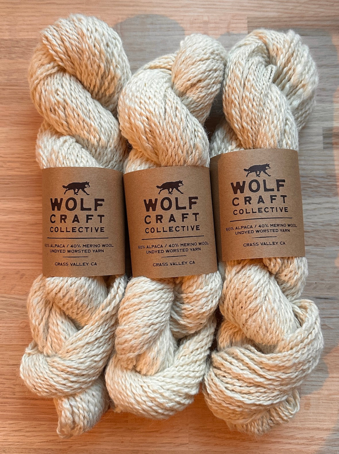 60% ALPACA / 40% MERINO WOOL WORSTED YARN